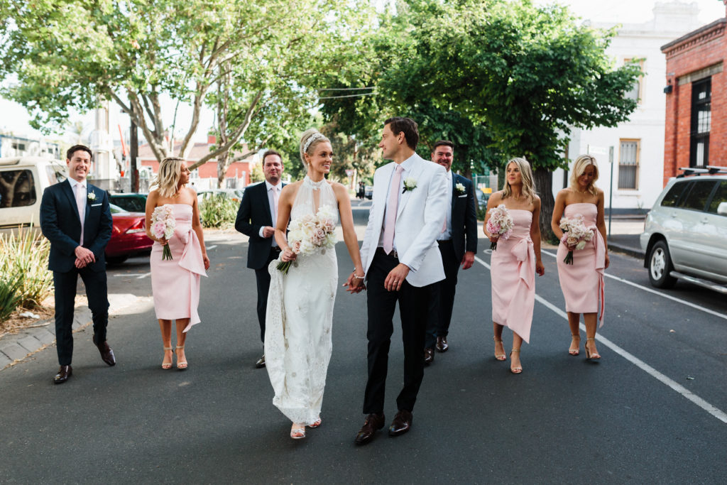 Romantic Pink and Gold Wedding at Panama Dining Room, Melbourne 