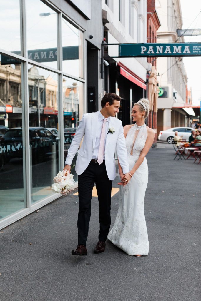 Romantic Pink and Gold Wedding at Panama Dining Room, Melbourne 