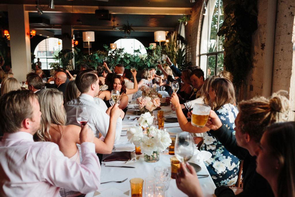 Romantic Pink and Gold Wedding at Panama Dining Room, Melbourne 