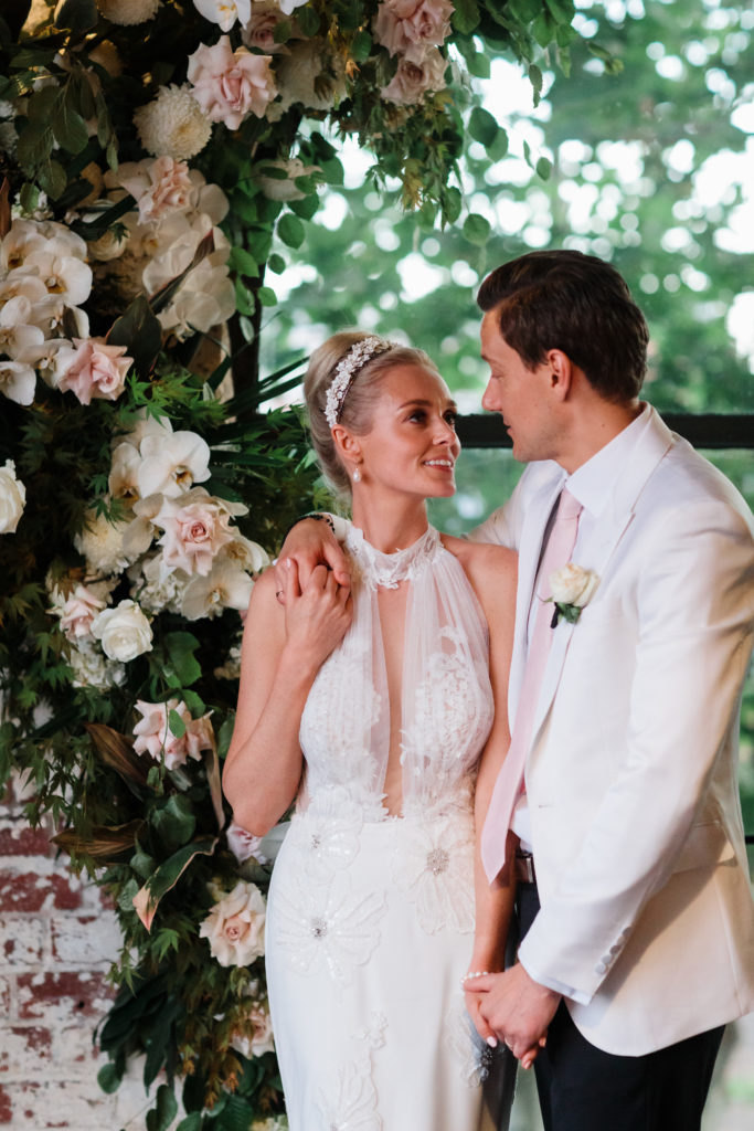 Romantic Pink and Gold Wedding at Panama Dining Room, Melbourne 