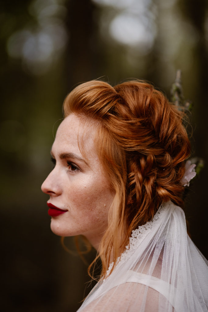 Dark Romantic Outdoor Wedding Inspiration at Upthorpe Wood, Suffolk