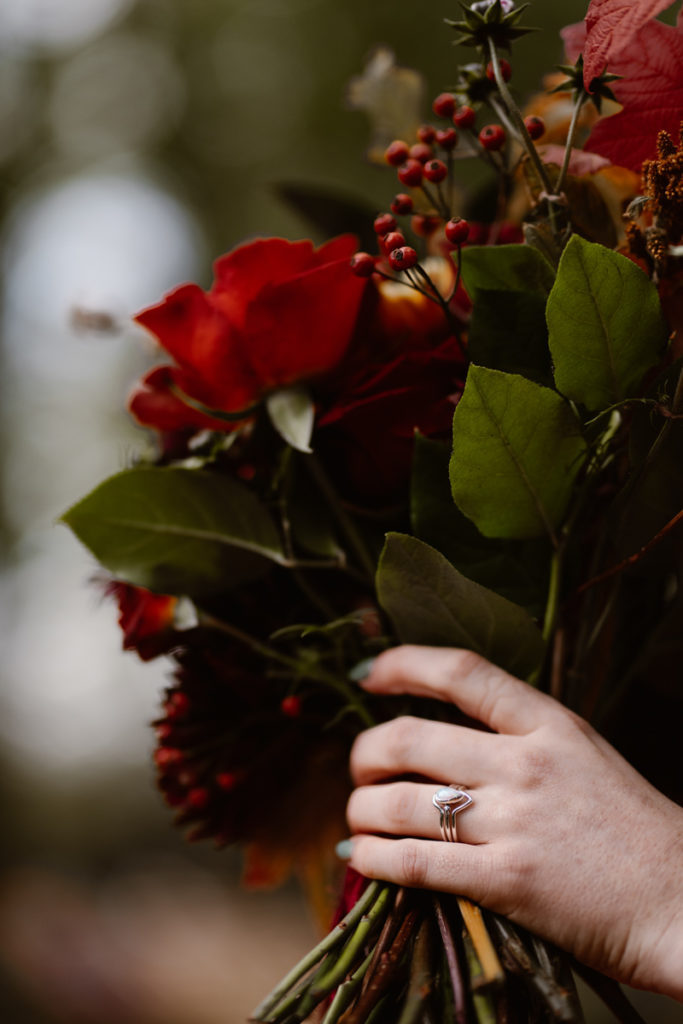 Dark Romantic Outdoor Wedding Inspiration at Upthorpe Wood, Suffolk