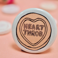 Love Heart wedding Badges