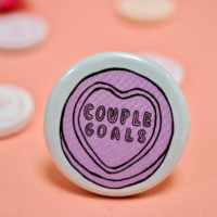 Love Heart wedding Badges