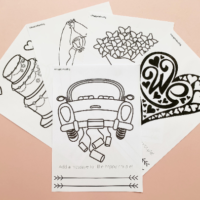 6 Page Wedding Kids Colouring In & Activity Games Pack Download