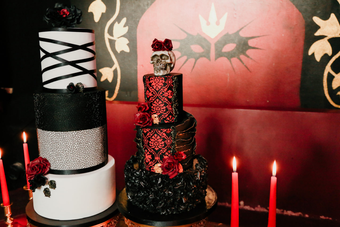 Gothic Opulent Wedding Inspiration At The Vaults, London