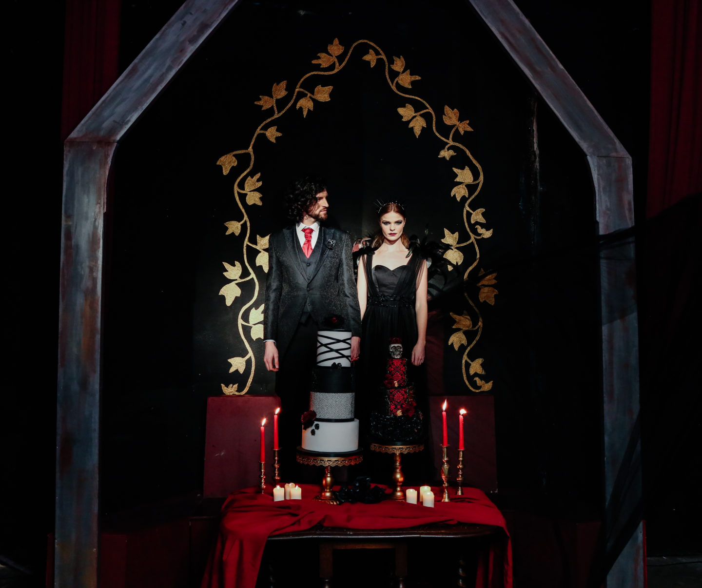 Gothic Opulent Wedding Inspiration At The Vaults, London
