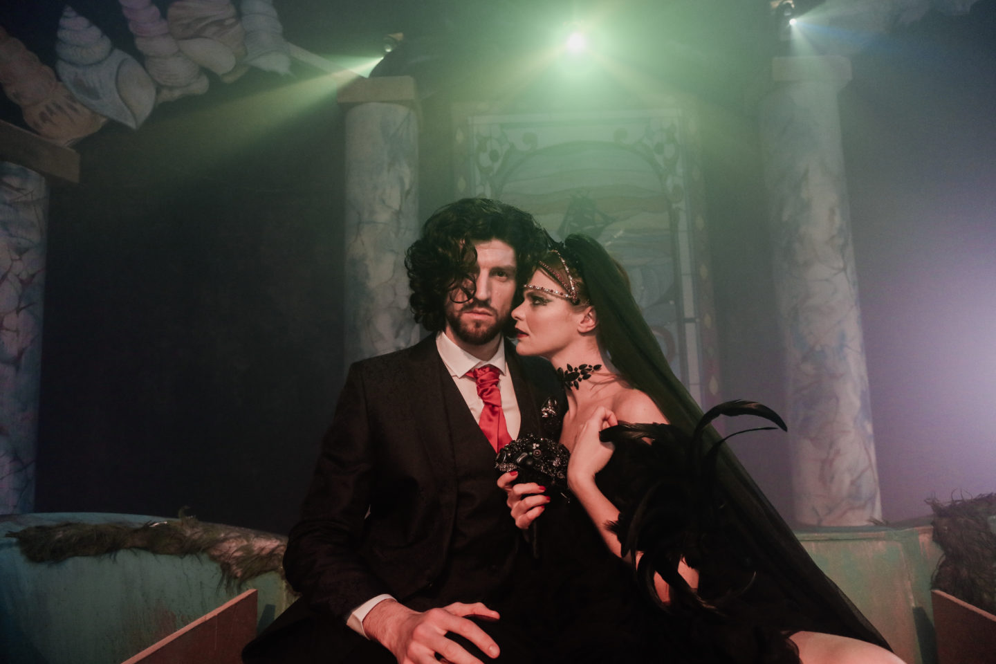 Gothic Opulent Wedding Inspiration At The Vaults, London