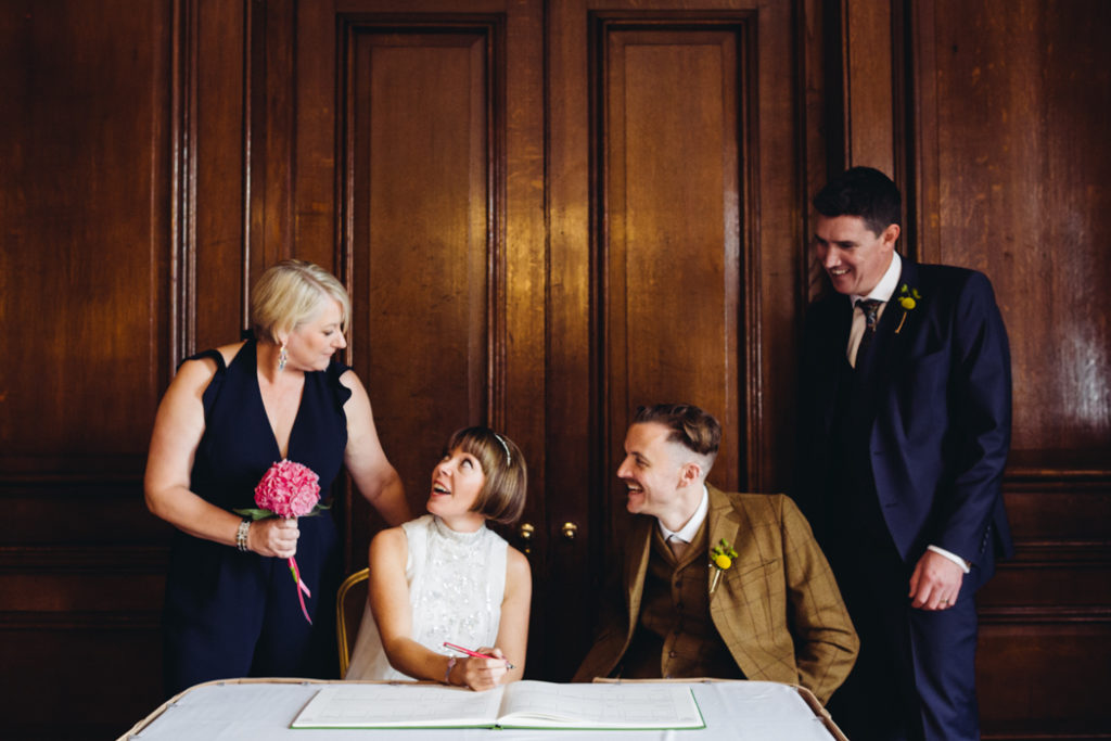Northern Cool Vintage City Wedding at Manchester Hall