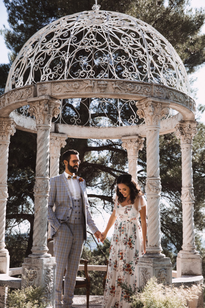 French Chic Picnic Wedding at Château Saint Georges, Grasse