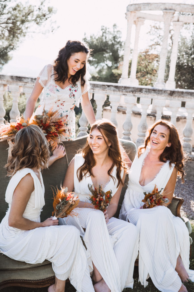 French Chic Picnic Wedding at Château Saint Georges, Grasse