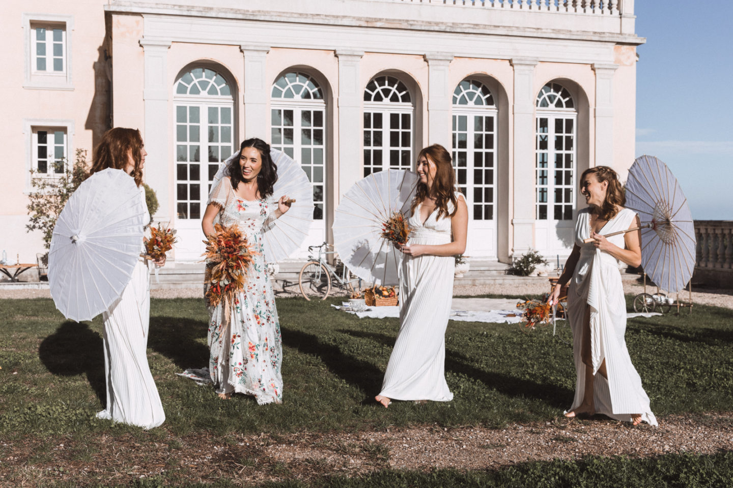 French Chic Picnic Wedding at Château Saint Georges, Grasse