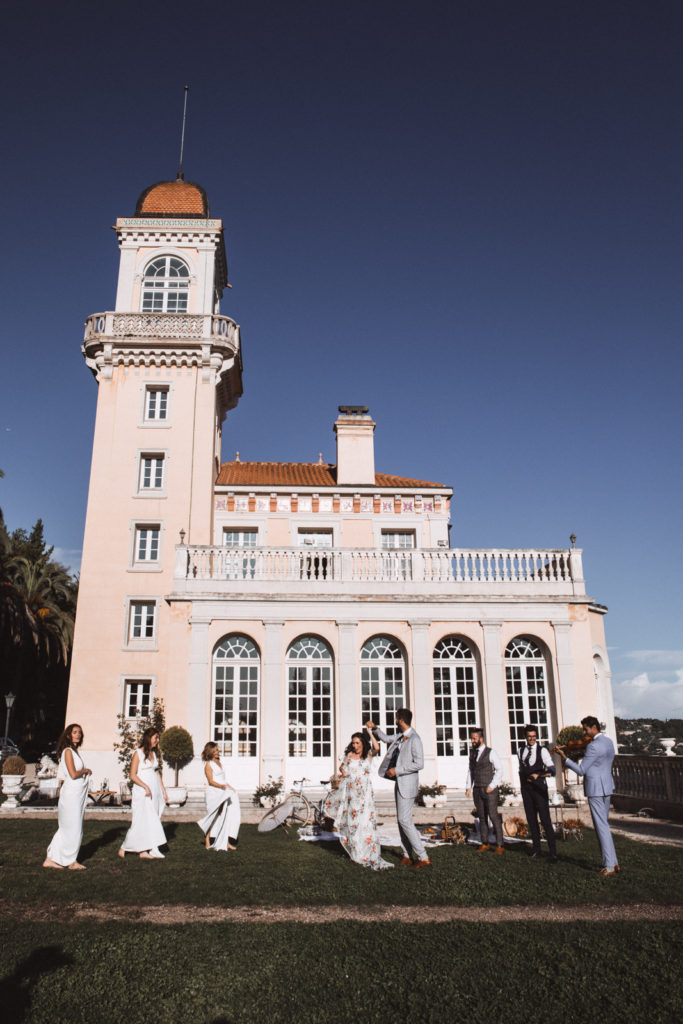 French Chic Picnic Wedding at Château Saint Georges, Grasse