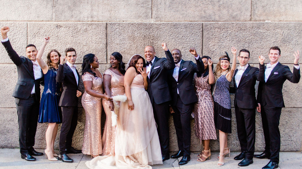 Gatsby Inspired Wedding At Dumbo Loft, New York City