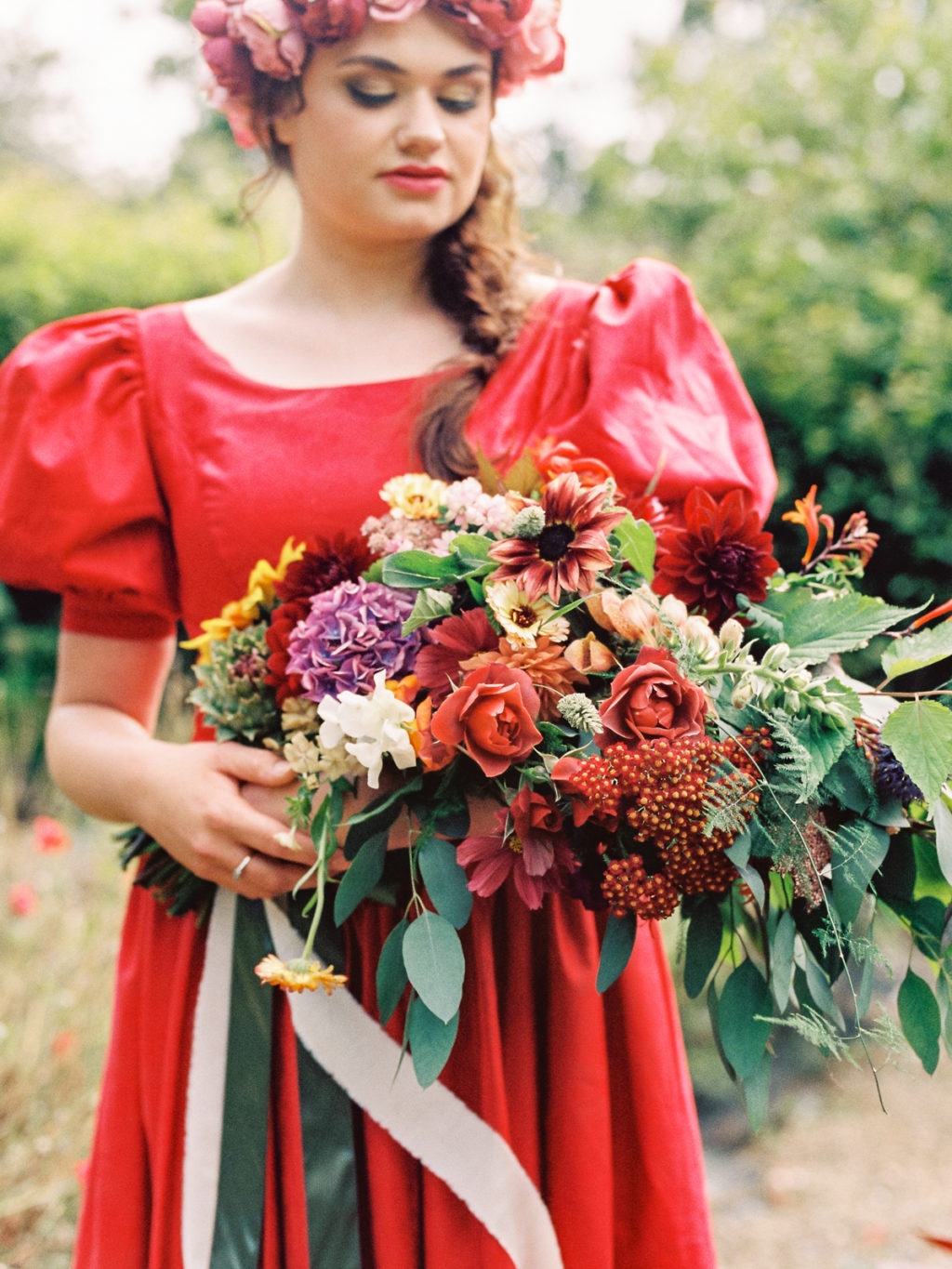 Sustainable Wedding With Spring Garden Styling At Kate's Garden Shropshire