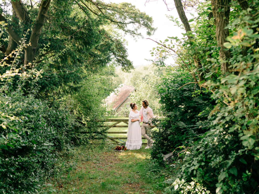 Sustainable Wedding With Spring Garden Styling At Kate's Garden Shropshire