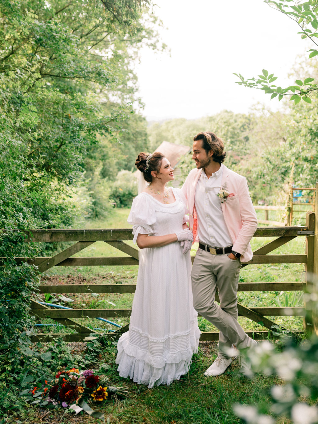 Sustainable Wedding With Spring Garden Styling At Kate's Garden Shropshire