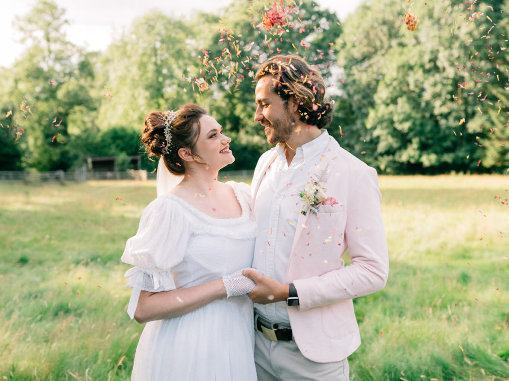 Sustainable Wedding With Spring Garden Styling At Kate's Garden Shropshire