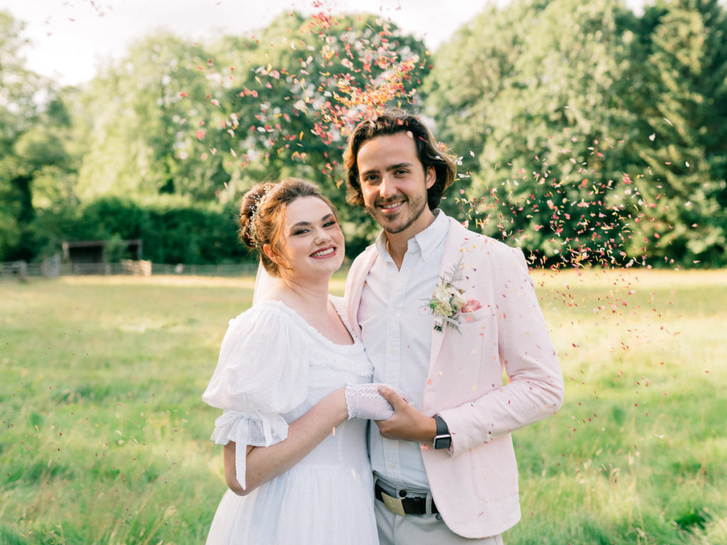 Sustainable Wedding With Spring Garden Styling At Kate's Garden Shropshire