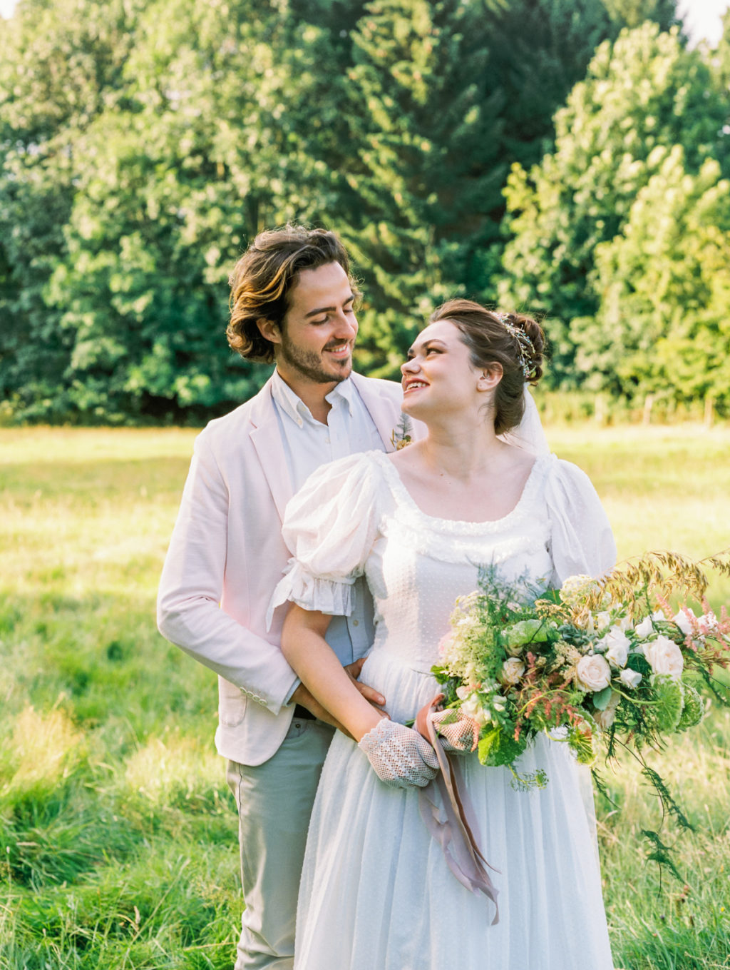 Sustainable Wedding With Spring Garden Styling At Kate's Garden Shropshire