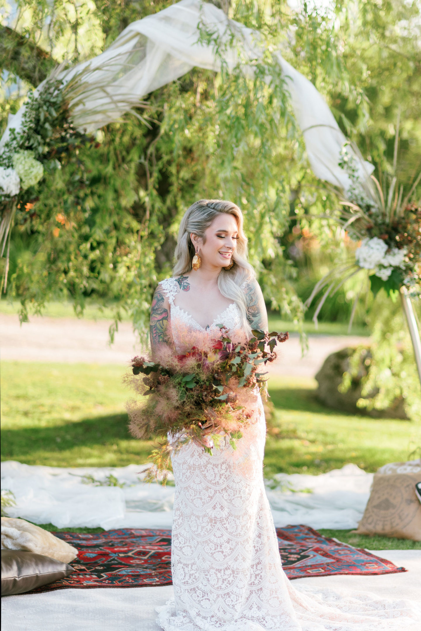 Luxe Coastal Boho Wedding at Anchorage House and Cottages Nova Scoatia