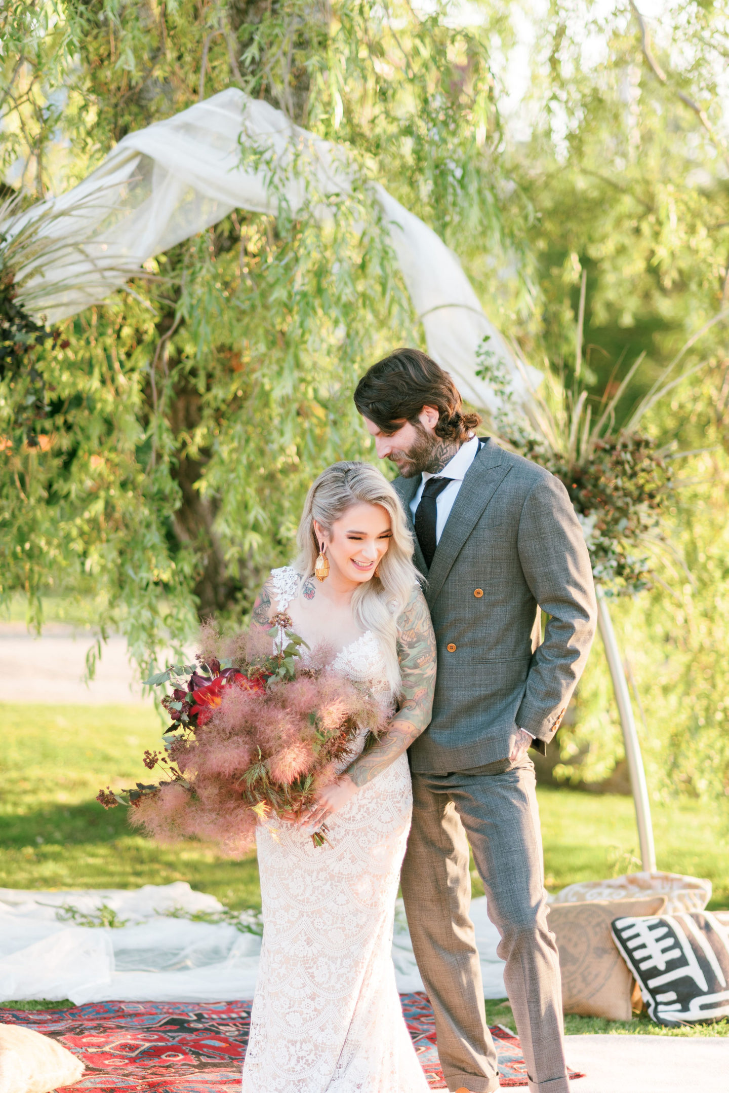 Luxe Coastal Boho Wedding at Anchorage House and Cottages Nova Scoatia