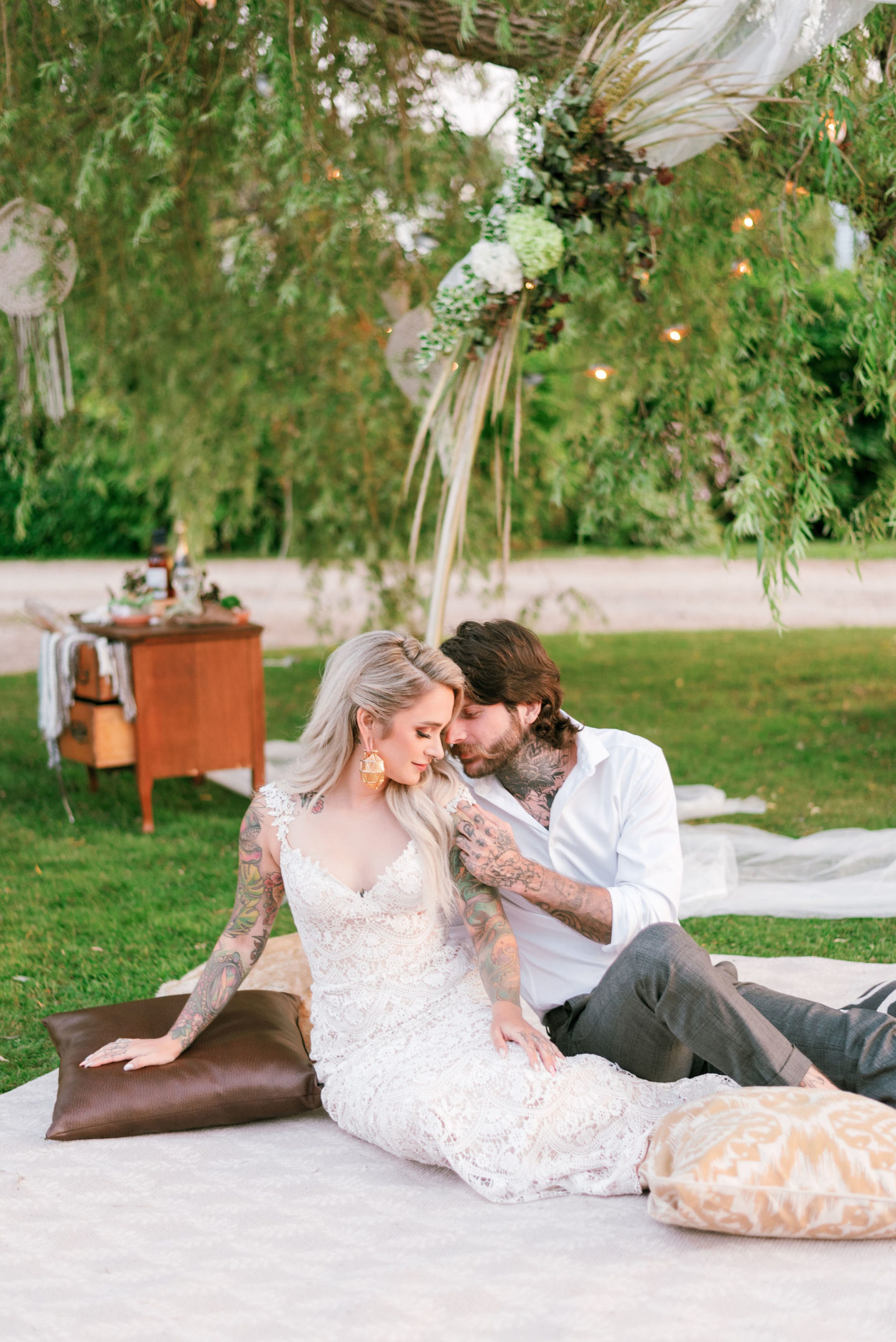 Luxe Coastal Boho Wedding at Anchorage House and Cottages Nova Scoatia