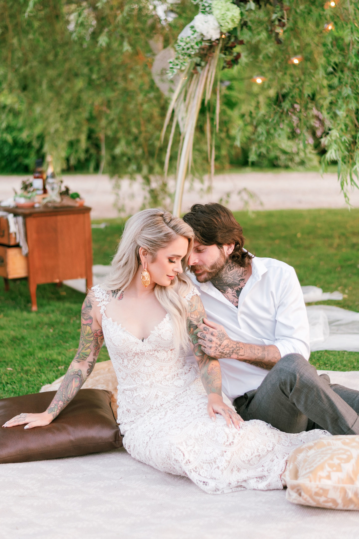 Luxe Coastal Boho Wedding at Anchorage House and Cottages Nova Scoatia