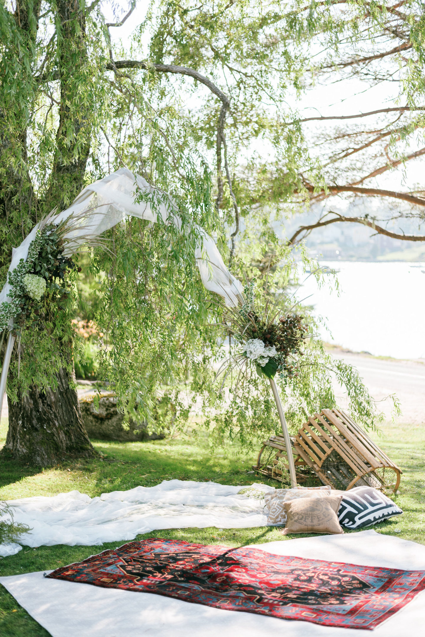 Luxe Coastal Boho Wedding at Anchorage House and Cottages Nova Scoatia