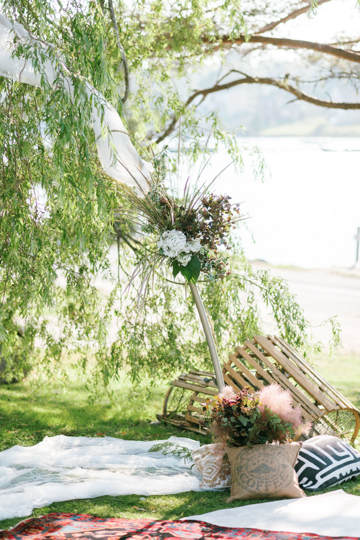 Luxe Coastal Boho Wedding at Anchorage House and Cottages Nova Scoatia