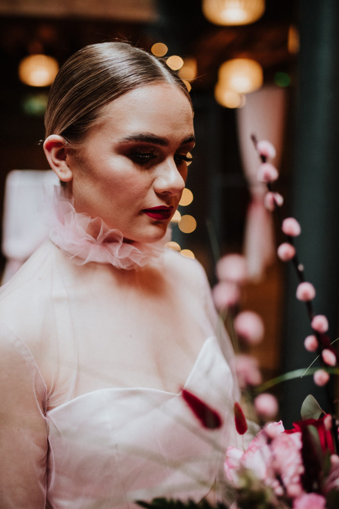 Bold Red and Pink Urban Wedding at LEAF Manchester 