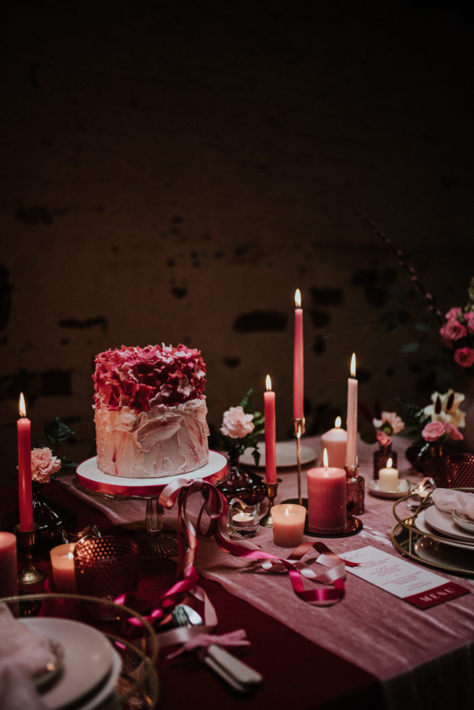 Bold Red and Pink Urban Wedding at LEAF Manchester