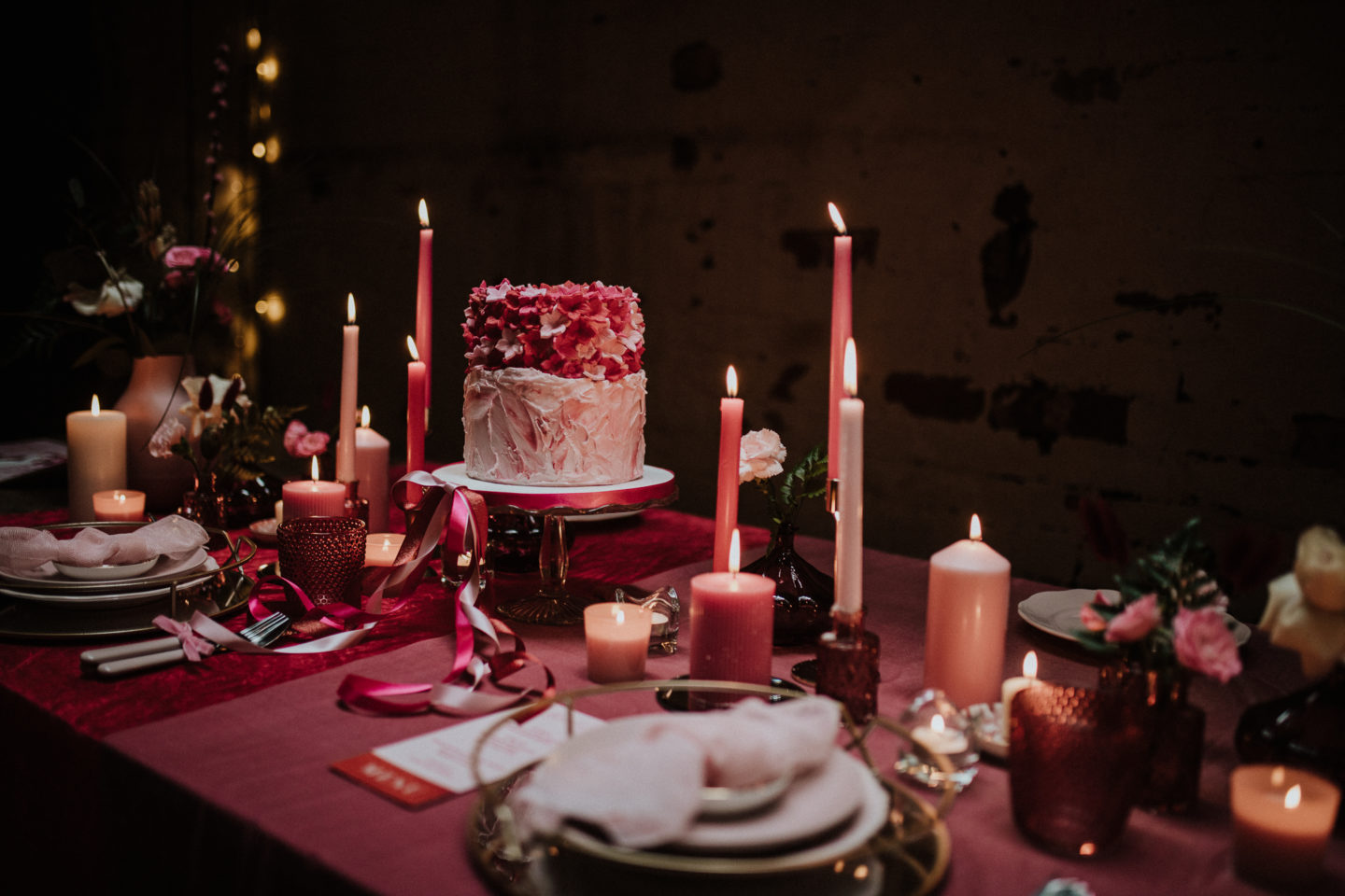 Bold Red and Pink Urban Wedding at LEAF Manchester 