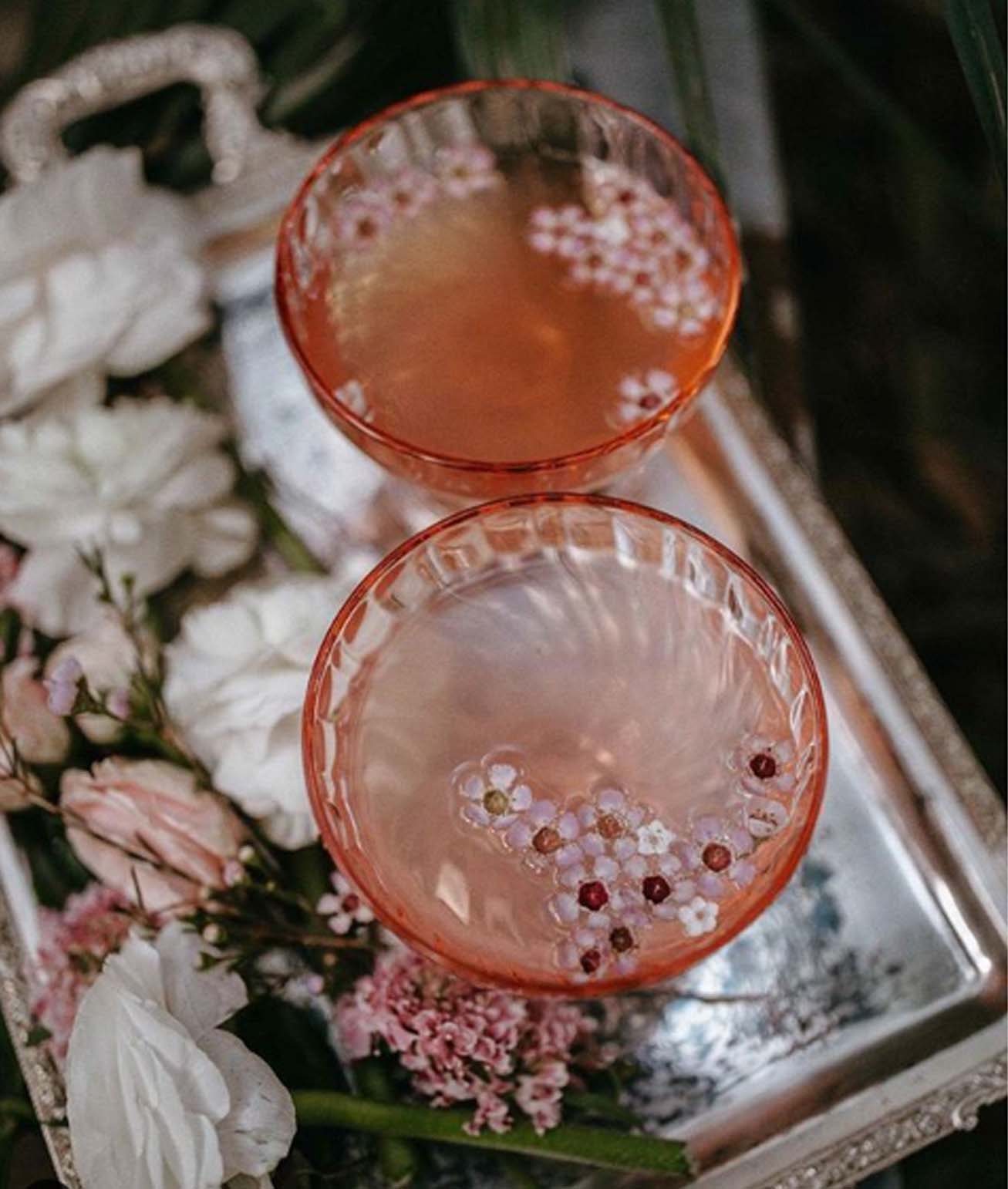 Romantic Styling Ideas For Small Intimate Weddings - ANTIQUE VINTAGE GLASSWEAR