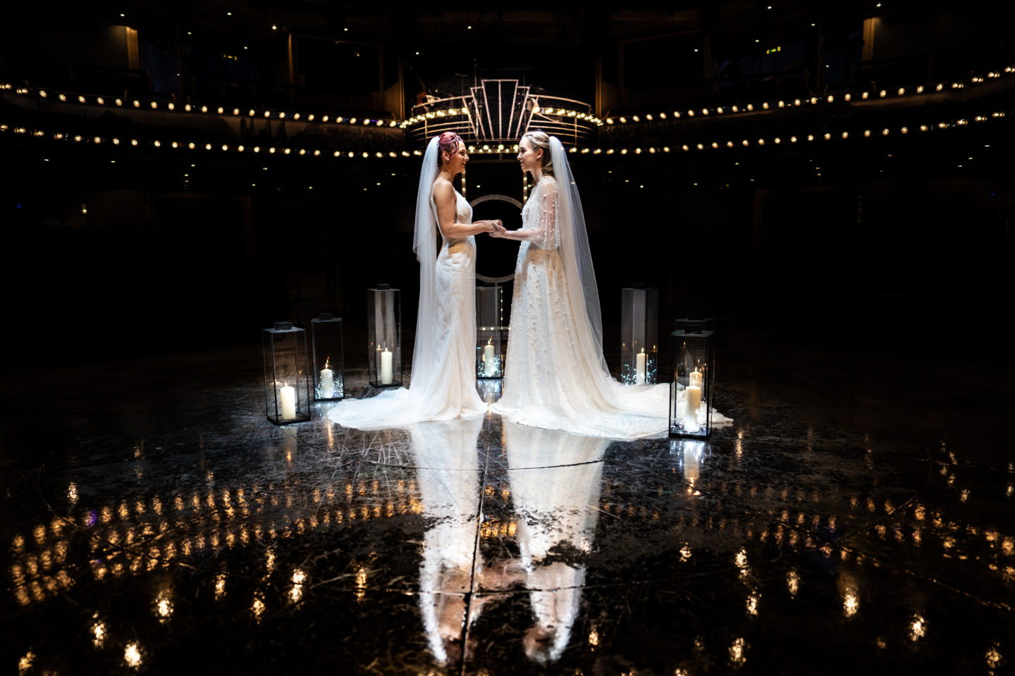 Same Sex City Wedding At The Royal Exchange Theatre, Manchester