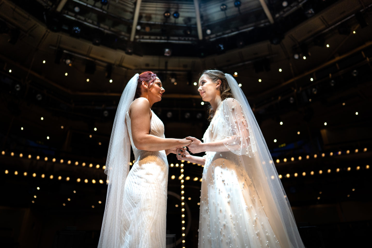 Same Sex City Wedding At The Royal Exchange Theatre, Manchester