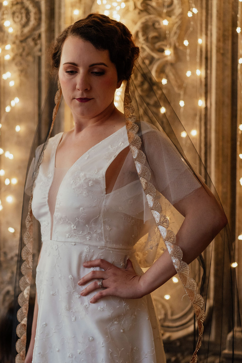 Art Deco Wedding Inspiration At The Manor Rooms, Drewton