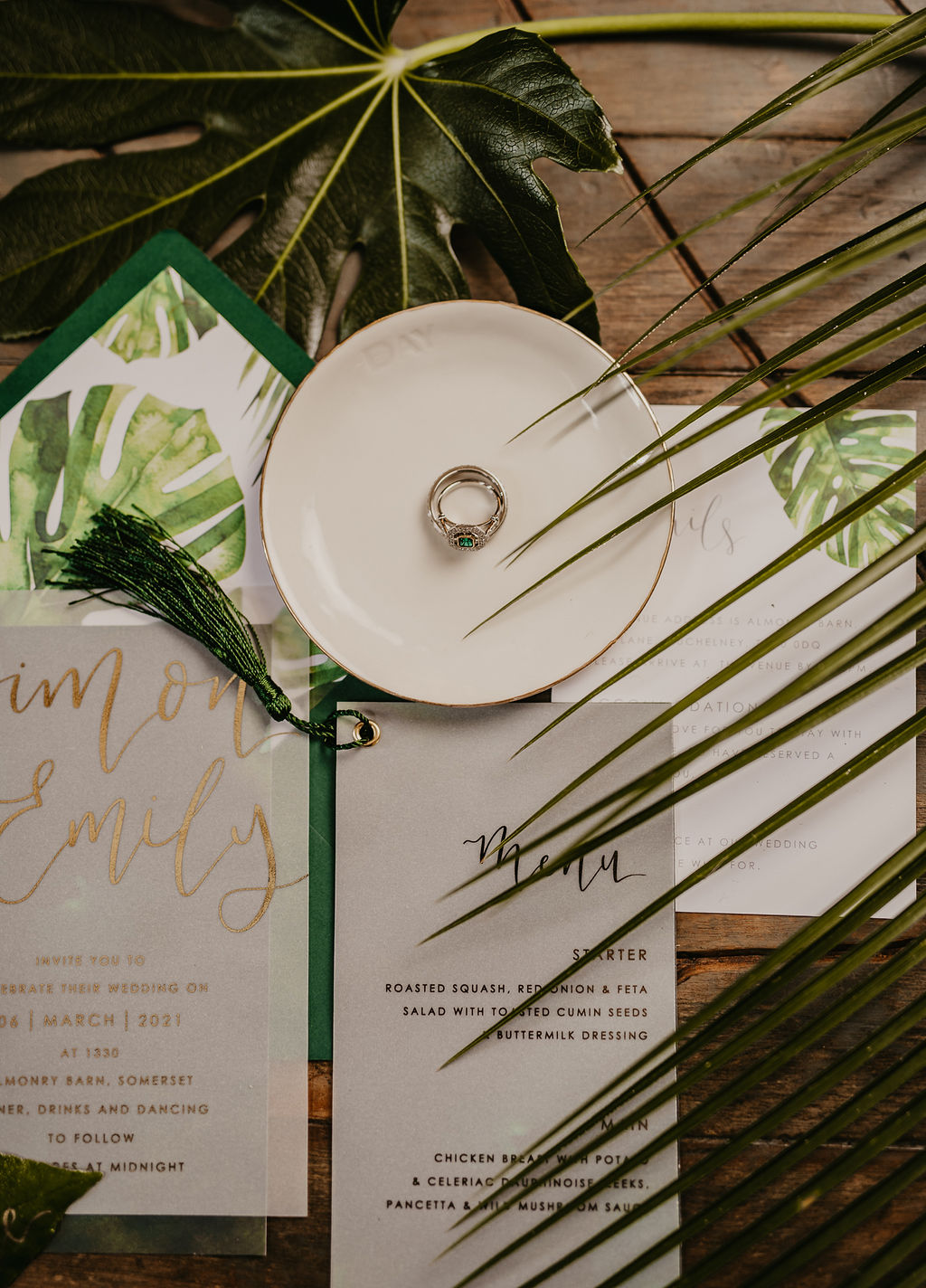 Tropical Luxe Wedding Inspiration At ​Almonry Barn, Somerset