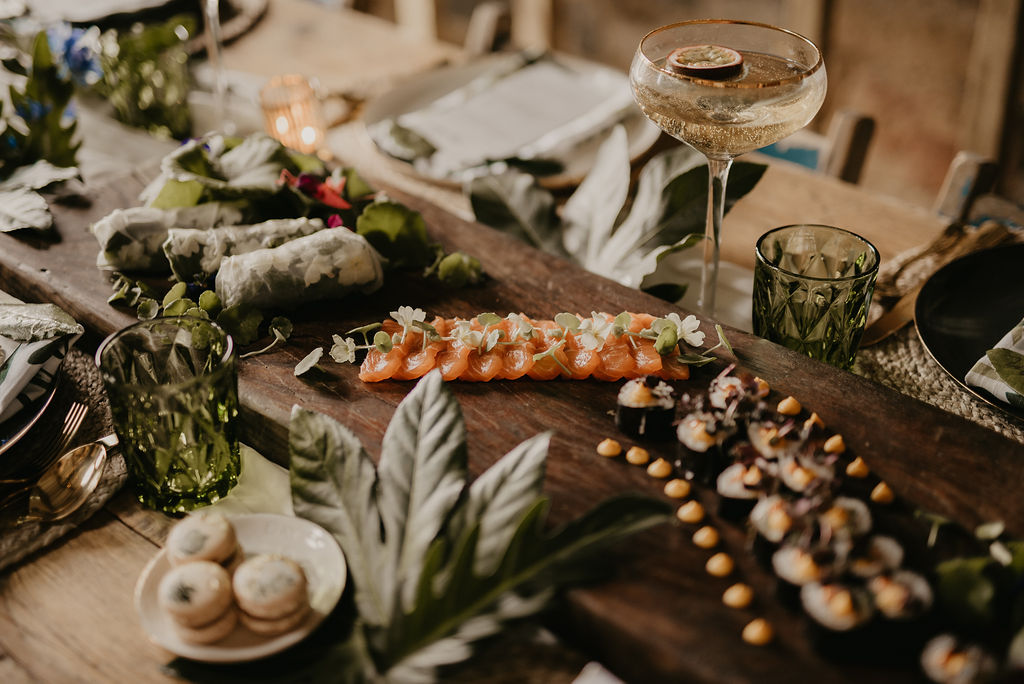 Tropical Luxe Wedding Inspiration At ​Almonry Barn, Somerset