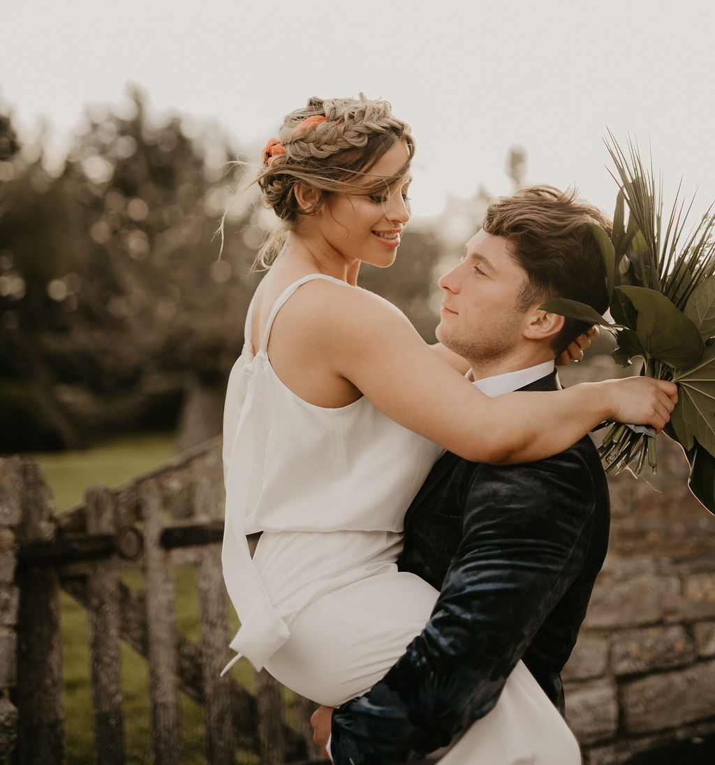 Tropical Luxe Wedding Inspiration At ​Almonry Barn, Somerset