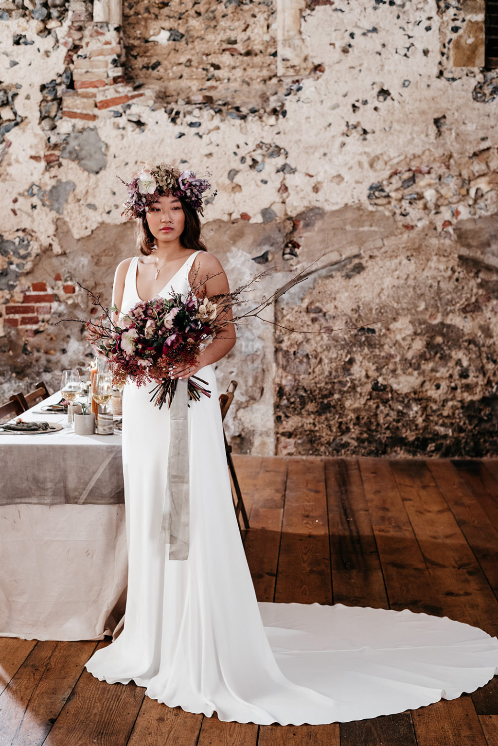 Nature Inspired Ethical Wedding Inspiration at Langley Abbey, Norwich