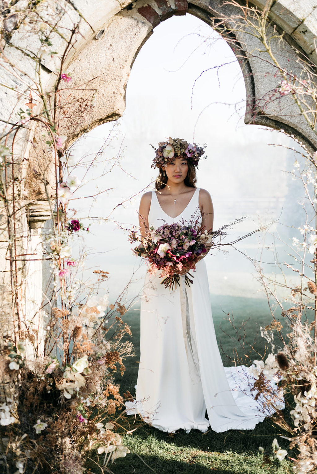 Nature Inspired Ethical Wedding Inspiration at Langley Abbey, Norwich