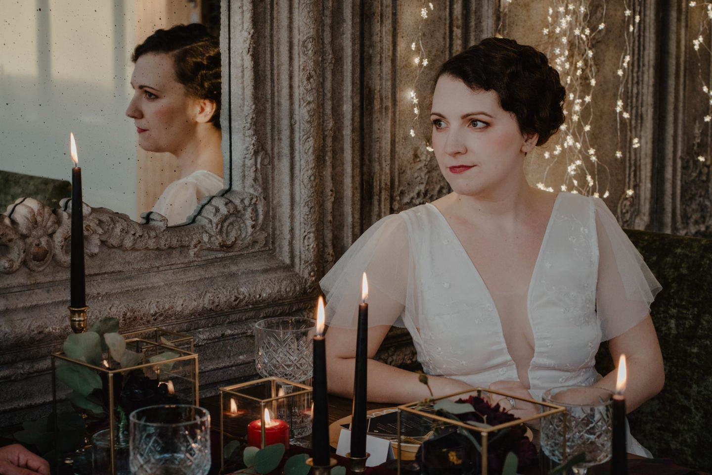 Art Deco Wedding Inspiration At The Manor Rooms, Drewton