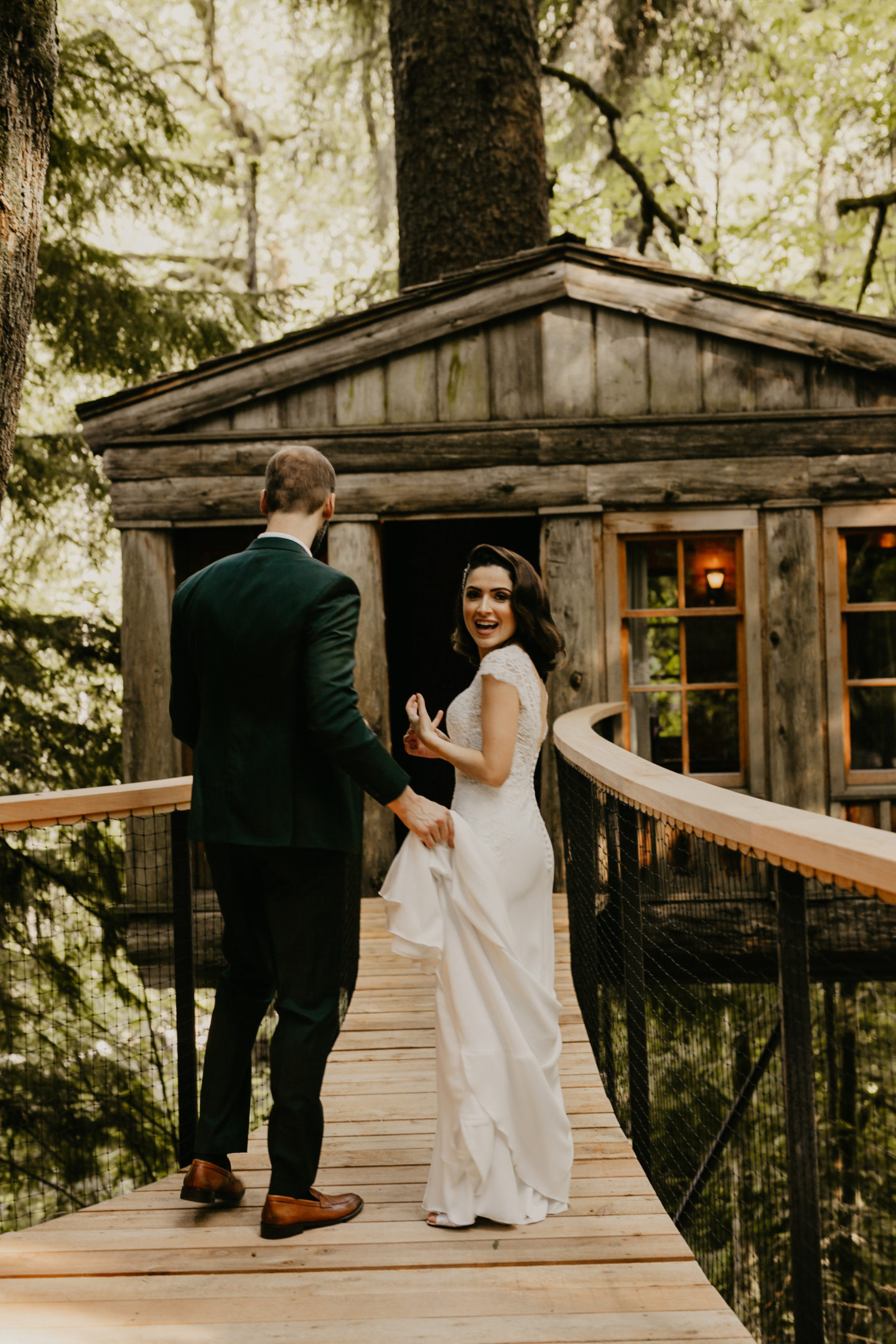 Intimate Woodland Wedding at Treehouse Point, Seattle