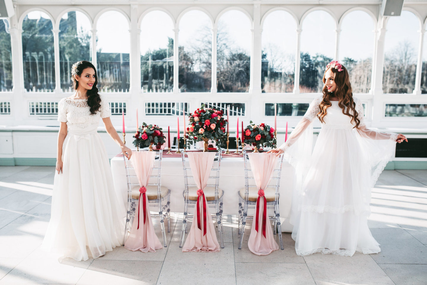 Romantic Red and Pink Wedding Inspiration at Isla Gladstone Liverpool