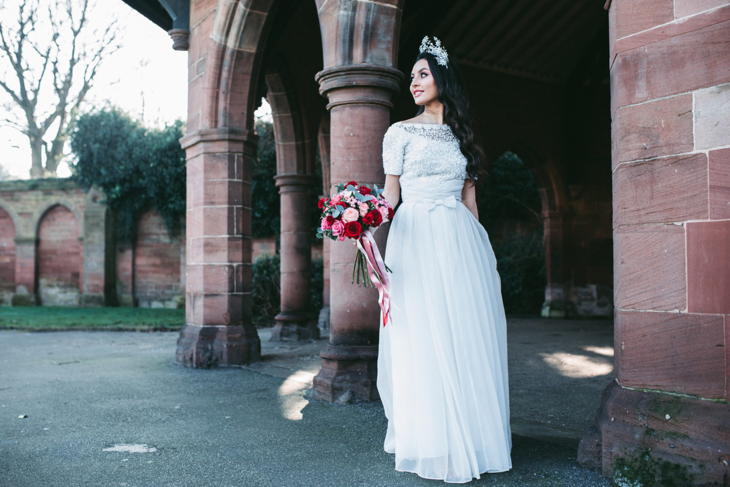 Romantic Red and Pink Wedding Inspiration at Isla Gladstone Liverpool