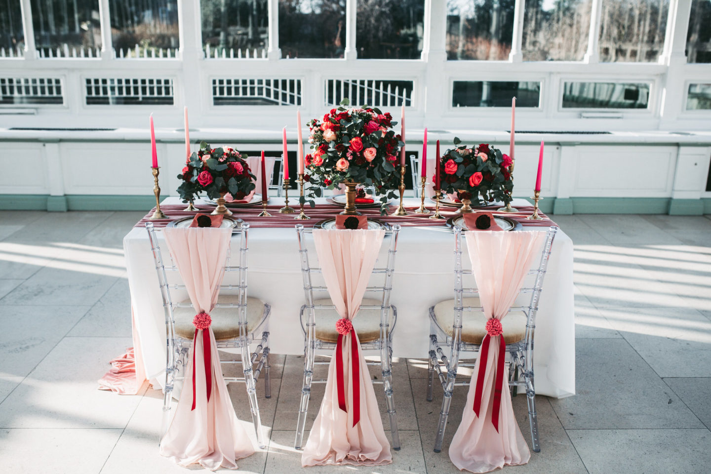 Romantic Red and Pink Wedding Inspiration at Isla Gladstone Liverpool