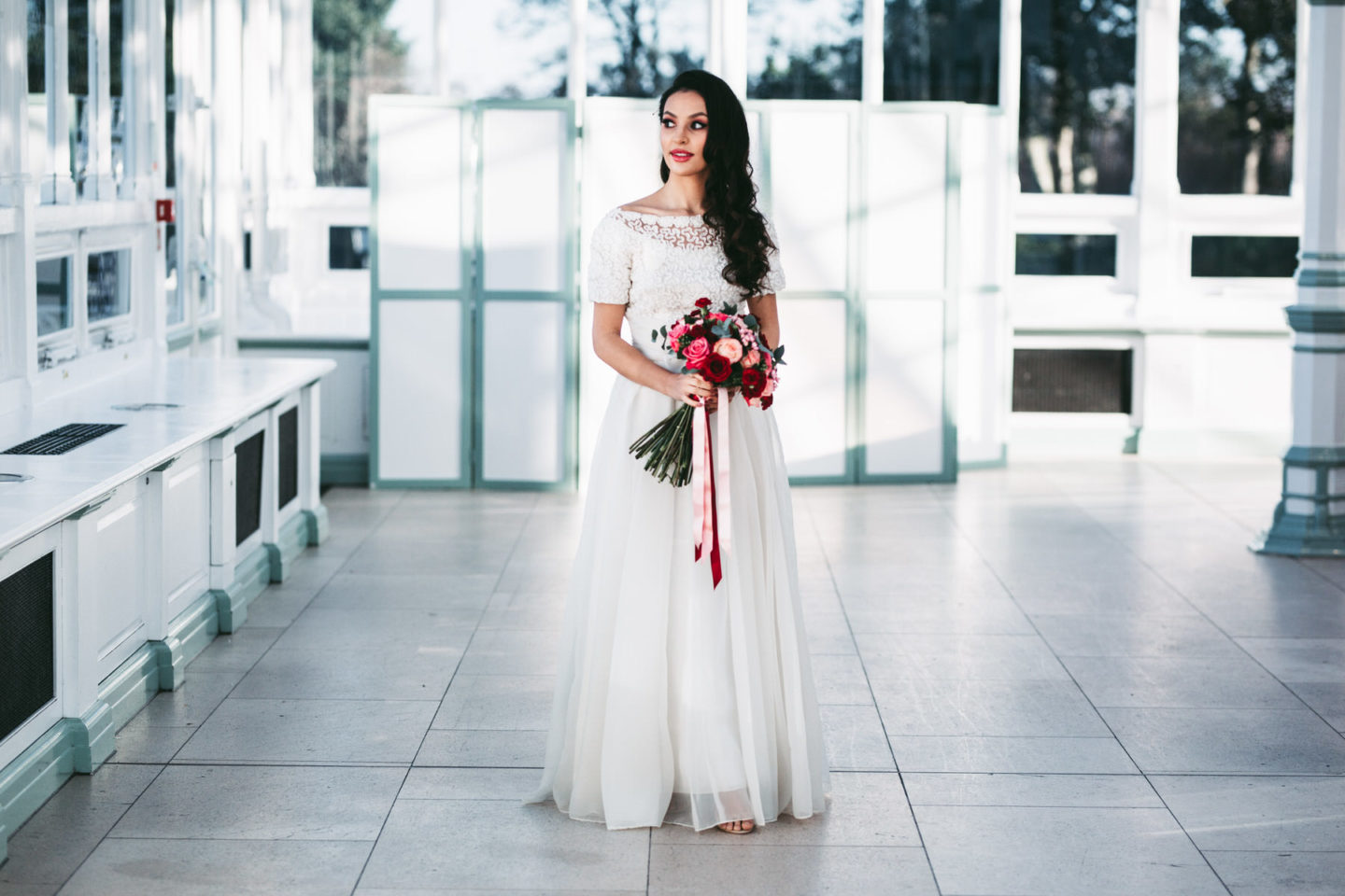 Romantic Red and Pink Wedding Inspiration at Isla Gladstone Liverpool