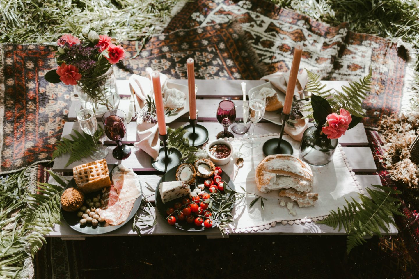 Boho Chic Festival Picnic Wedding With Eclectic Styling