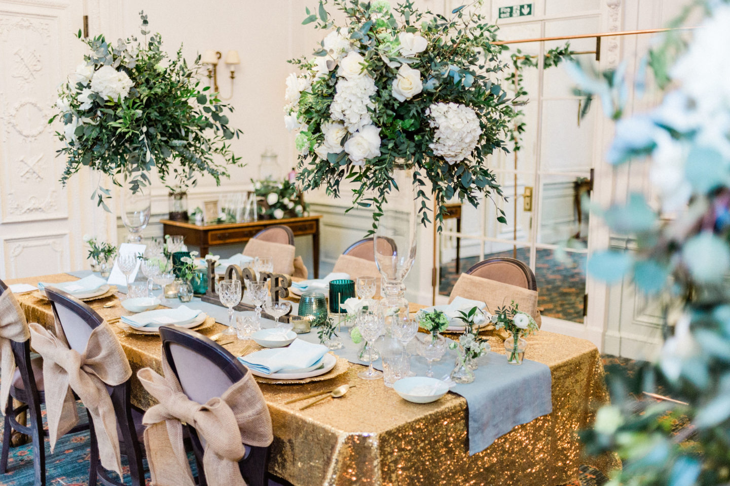 Mint and Gold Wedding With Italian Inspired Styling At The Warren House, Surrey